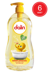 Dalin Göz Yakmayan Hipoalerjenik Tüm Ciltler İçin Bebek Şampuanı 6x700 ml
