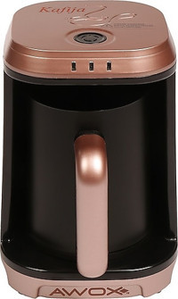 Awox Kafija 1 Hazneli Fincan Rose Gold Türk Kahvesi Makinesi