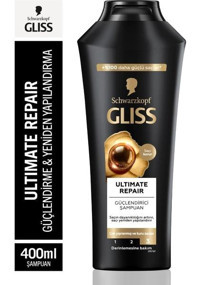 Gliss Ultimate Repair Arındırıcı Tüm Saçlar İçin Sade Standart Unisex Şampuanı 4x400 ml