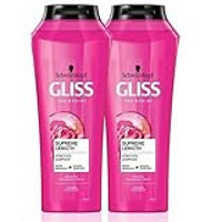 Gliss Supreme Length Onarıcı Tüm Saçlar İçin Sade Standart Unisex Şampuanı 2x500 ml