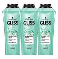 Gliss Nutribalance Repair Saç Dökülmesine Karşı Tüm Saçlar İçin Sade Standart Unisex Şampuanı 3x360 ml