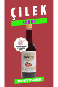 Agosto Çilek Aromalı Kahve Şurubu 750 ml