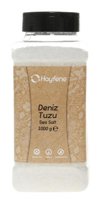 Hayfene İyotlu Toz Deniz Tuzu Kavanoz 1 kg