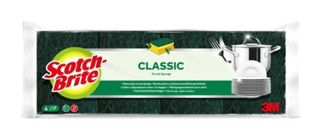 Scotch Brite Oluklu 4'lü Bulaşık Süngeri