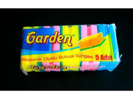 Garden Oluklu 5'li Bulaşık Süngeri