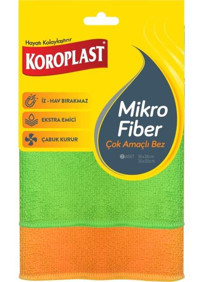 Koroplast 2'li Mikrofiber Temizlik Bezi