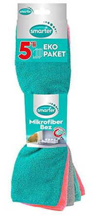 Smarter 5'li Mikrofiber Temizlik Bezi