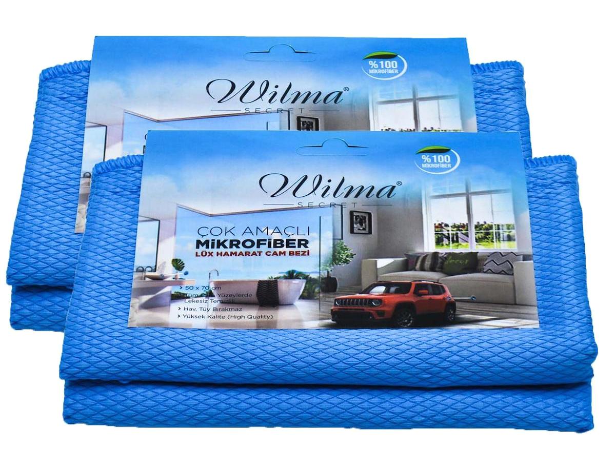 Wilma Secret Lüx Hamarat Büyük Boy Oto Yıkama ve Kurulama 2x1'li Temizlik Bezi