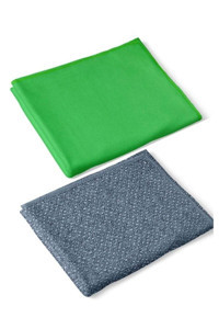 Silva 2'li Mikrofiber Temizlik Bezi Gri-Yeşil