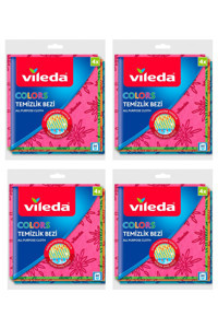 Vileda Colors 4x4'lü Temizlik Bezi