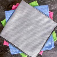 Uğurhome Baklava Desenli Cam 4'lü Mikrofiber Temizlik Bezi