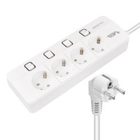 Vea VE-XMAN104 A Class 4'lü 1.5 metre USB Kablolu Tekli Akım Korumalı Priz