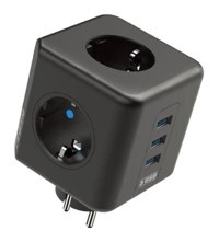 Petinka 3'lü 3'lü USB Kablosuz Çiftli Akım Korumalı Priz