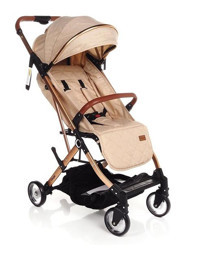 Baby Plus Coupe Katlanabilir 360 Derece Dönen Tam Yatar Bebek Arabası Bej