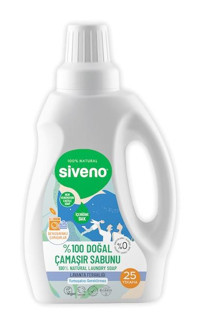 Siveno Doğal Tüm Renkler İçin Konsantre 25 Yıkama Sıvı Deterjan 750 ml