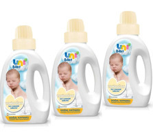Uni Baby Yenidoğan Tüm Renkler İçin 90 Yıkama Sıvı Deterjan 3x1.5 lt