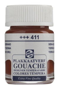 Talens 411 Kahverengi 116 ml Guaj Boya Seti