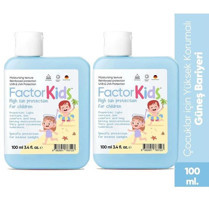 Fualab Factor Kids 50 Faktör Tüm Ciltler İçin Suya Dayanıklı Parabensiz Bebek Yüz ve Vücut Güneş Kremi 100 ml