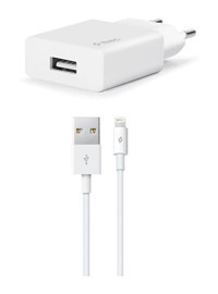Ttec 2scs20lb iPhone Lightning Kablolu 2.1 Amper Hızlı Şarj Aleti Beyaz