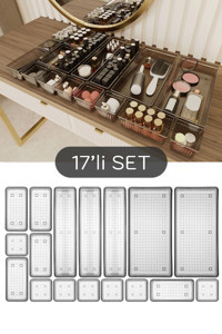 Meleni Home 17 Parça Tek Katlı Takı Organizeri Siyah