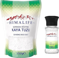 Himalife İyotlu Kristal Kaya Tuzu Paket 500 gr + Kristal Kaya Tuzu 190 gr