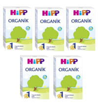 Hipp Yenidoğan Tahılsız Glutensiz Organik Probiyotikli 1 Numara Devam Sütü 5x300 gr