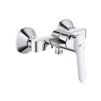 Grohe Bauedge Krom Çift Delikli Aç Kapa Yarı Ankastre Kare Banyo Bataryası Gümüş