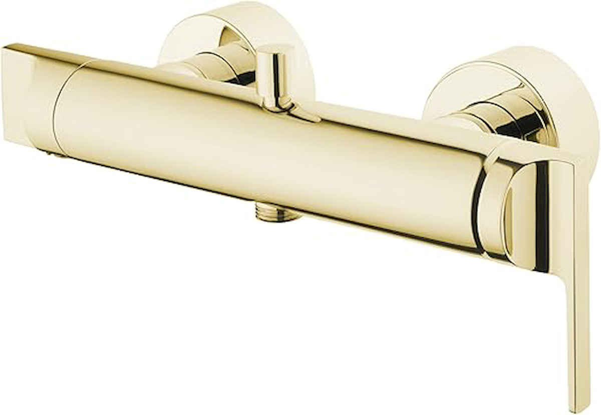Artema A4248823 Çelik Çift Delikli Çevirmeli Yarı Ankastre Banyo Bataryası Altın