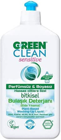 U Green Clean Kokusuz Kokulu El Bulaşık Deterjanı 2x500 ml