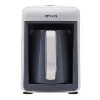 Emsan Bella Gusto 1 Hazneli 4 Fincan 535 W Beyaz Türk Kahvesi Makinesi