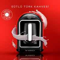 Karaca Hatır Mod Hazneli Fincan Kırmızı Türk Kahvesi Makinesi