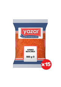 Yazar Kırmızı Mercimek 15x900 gr