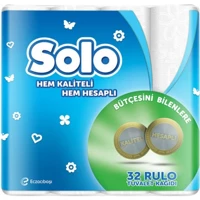 Solo 2 Katlı 2x32'li Rulo Tuvalet Kağıdı