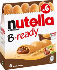 Nutella B-Ready Sütlü Çikolatalı Gofret 6x132 gr