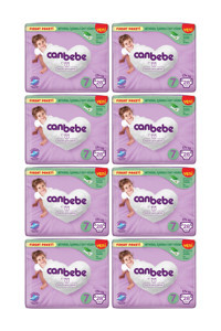 Canbebe 7 Numara Cırtlı Bebek Bezi 8x28 Adet