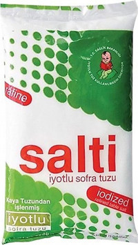 Salti İyotlu Toz Kaya Tuzu Paket 750 gr