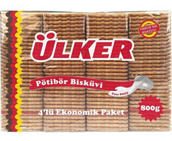 Ülker Pötibör Sade Bisküvi 4x200 gr