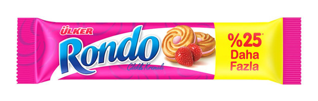 Ülker Rondo Çilekli Bisküvi 24x76 gr