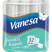 Vanesa 2 Katlı 32'li Rulo Tuvalet Kağıdı