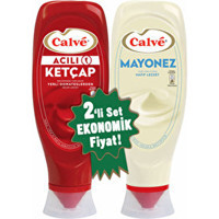 Calve Acılı Ketçap 600 gr + Mayonez 540 gr