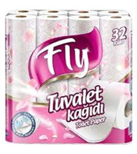 Fly 2 Katlı Renkli 32'li Rulo Tuvalet Kağıdı