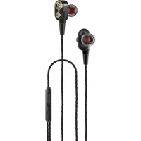Tecno Earphone Silikonlu Mikrofonlu 3.5 Mm Jak Kablolu Kulaklık Siyah