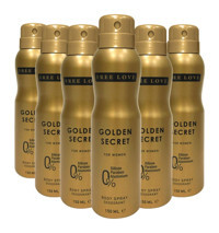 Free Love Golden Secret Sprey Kadın Deodorant 6x150 ml