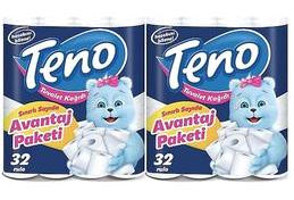 Teno 2 Katlı 64'lü Rulo Tuvalet Kağıdı