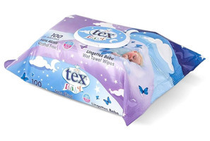 Tex 100 Yaprak 6'lı Paket Islak Mendil