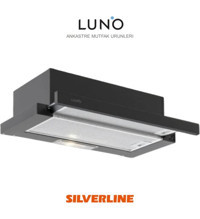 Silverline Luno 1390 Siyah Sürgülü Aspiratör