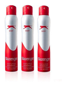 Slazenger Kırmızı Sprey Kadın Deodorant 3x150 ml