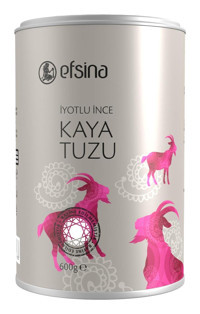 Efsina İyotlu Toz Kaya Tuzu Kavanoz 600 gr