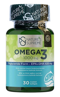 Nature's Supreme Omega 3 Yetişkin Mineral 30 Adet
