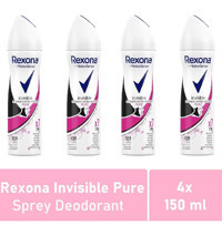 Rexona Invisible Pure Sprey Kadın Deodorant 4x150 ml